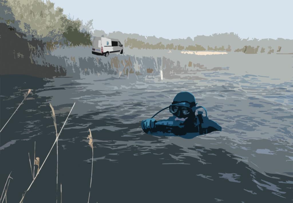 Le corps de Jonathan a été retrouvé dans l’étang de Guérande, à une trentaine de kilomètres de Saint-Brévin-les-Pins. (Illustration: J. Sasson / L'Essor)