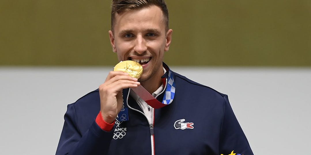 Jeux Olympiques : le gendarme Jean Quiquampoix champion olympique de tir de vitesse 25 mètres