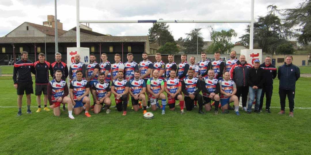 La sélection nationale de rugby de la Gendarmerie s’entraîne dans le Gers