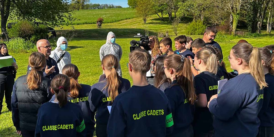 Haute-Saône : les gendarmes sortent les grands moyens pour une enquête grandeur nature avec des collégiens, cadets de la sécurité