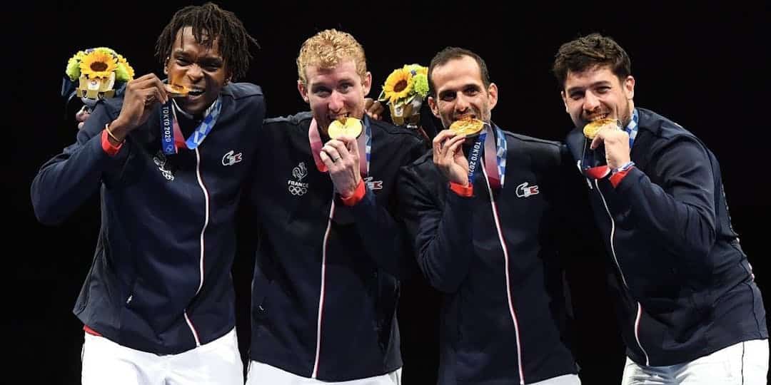 Le gendarme Maxime Pauty champion olympique de fleuret par équipes