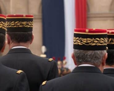 Officiers généraux, lors d'une cérémonie aux Invalides (photo d'illustration Matthieu Guyot/L'Essor)