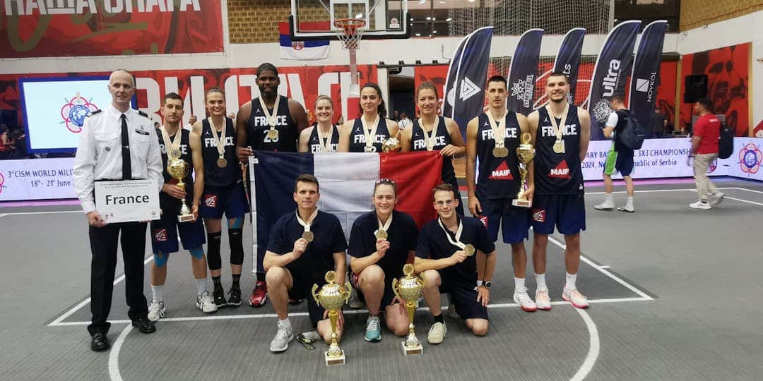 Basket 3×3 : les gendarmes champions du monde militaire