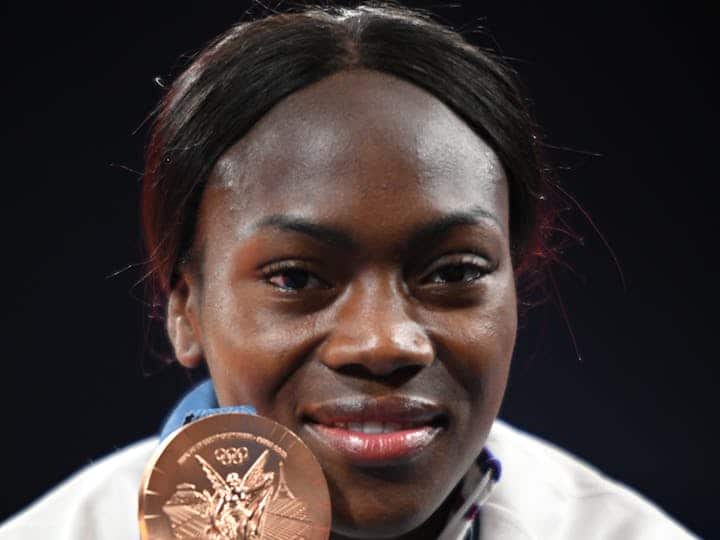 La médaille de bronze, en consolation, pour la gendarme Clarisse Agbégnénou