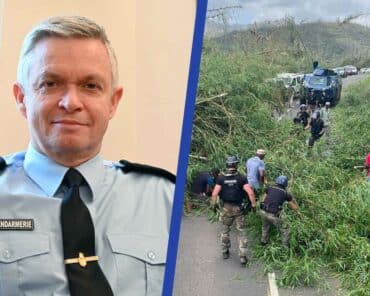 Le général de corps d'armée Lionel Lavergne, commandant la gendarmerie d'outre-mer, revient pour L'Essor sur la situation à Mayotte après le passage dévastateur du cyclone Chido. (Photos: L.Picard/L'Essor et GBGM. Assemblage: L'Essor)