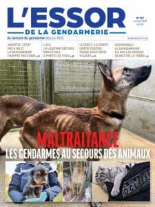 Une du numéro 597 de L'Essor de la Gendarmerie, paru en janvier 2025.