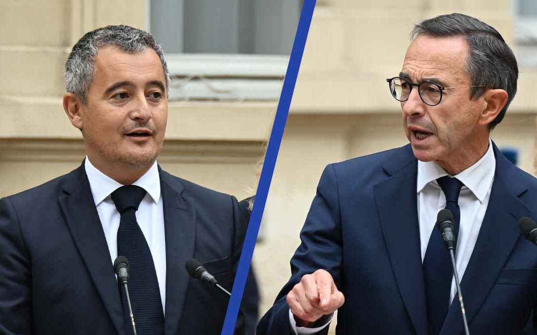 Retailleau et Darmanin: deux ministres présidentiables sur une même ligne sécuritaire