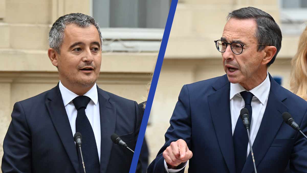 Retailleau et Darmanin: deux ministres présidentiables sur une même ligne sécuritaire