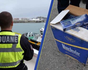 Avec cette découverte en Nouvelle-Calédonie, les Douanes ont procédé à la saisie de cigarettes de contrebande la plus importante jamais réalisée en France. (Photos: Douanes - montage: L'Essor)