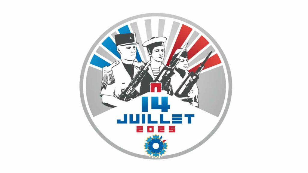 Le logo du défilé militaire du 14 juillet 2025. (GMP)