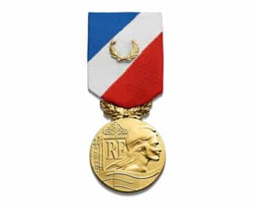 La Médaille de la sécurité intérieure (MSI), échelon or, décernée à titre posthume à l'adjudant Stéphane Plunian de la CIC de l'Yonne. (Photo: Monnaie de Paris)