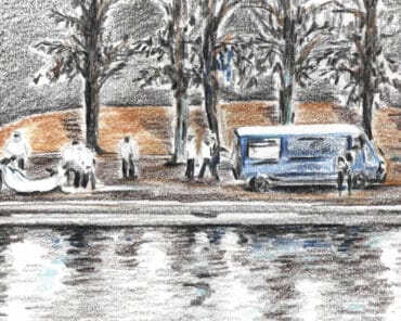 Mai 1990. Les gendarmes découvrent dans l’Yonne le corps de Joanna Parrish. Le crime ne sera résolu qu’au bout de trois décennies d’enquête. (Illustration: Diamatita / L'Essor)