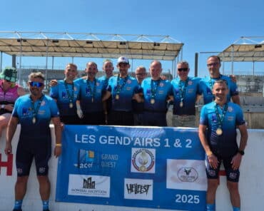 Deux équipes de gendarmes étaient au départ de l'épreuve (photo GEP)