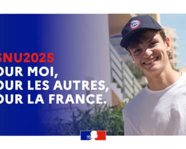 Bannière de communication sur le SNU, diffusée par le gouvernement