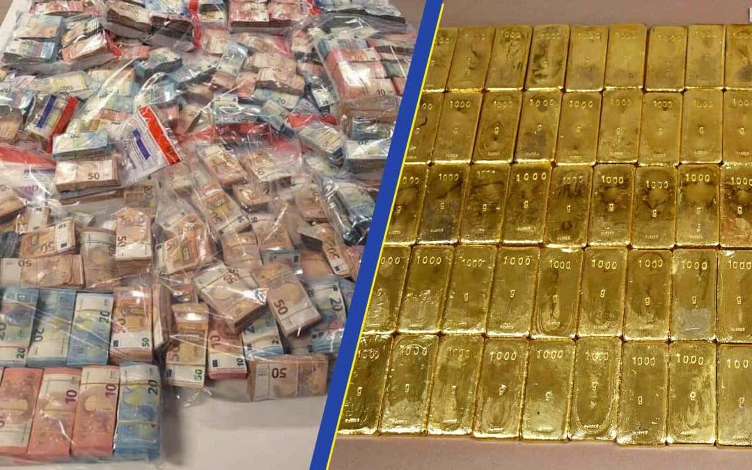 Jackpot pour les gendarmes qui saisissent 8 millions d’euros en lingots d’or et en billets d’argent sale
