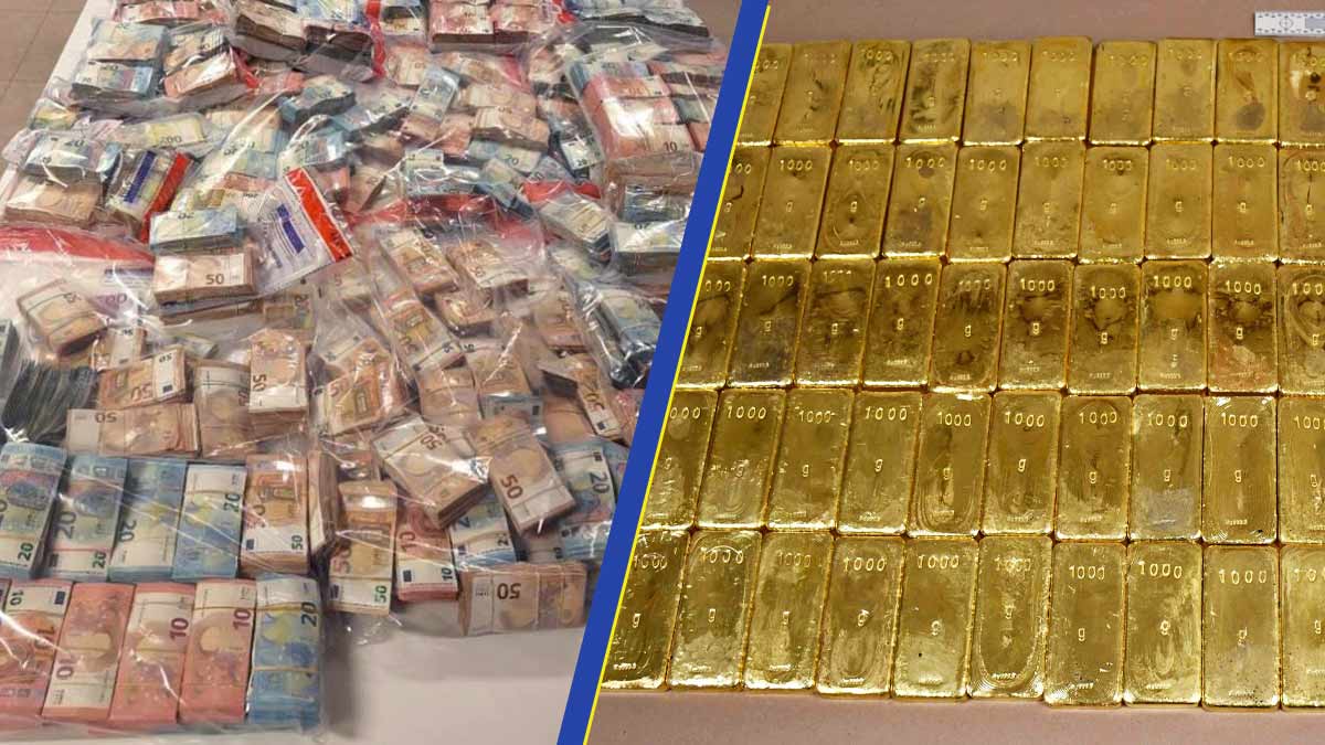 Jackpot pour les gendarmes qui saisissent 8 millions d’euros en lingots d’or et en billets d’argent sale Jackpot pour les gendarmes qui saisissent 8 millions d’euros en lingots d’or et en billets d’argent sale
