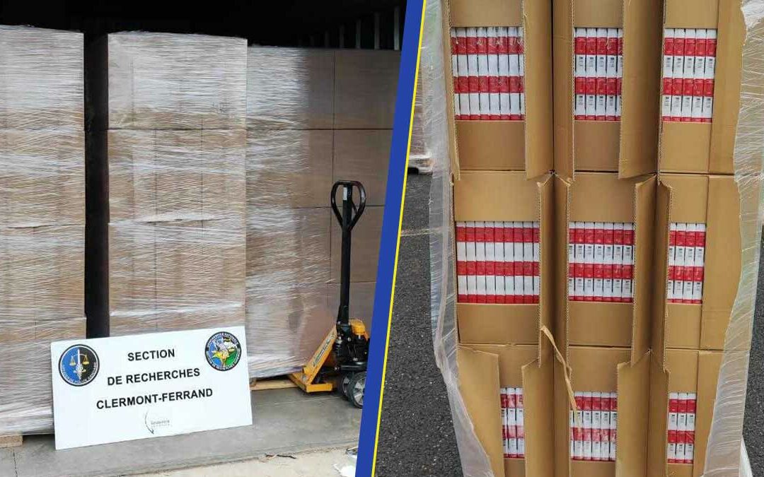 Trois tonnes de cigarettes contrefaites saisies par les gendarmes