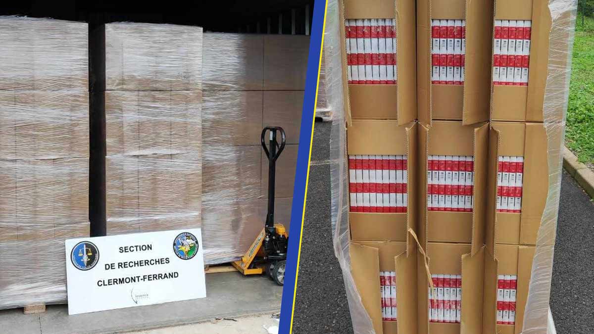 Trois tonnes de cigarettes contrefaites saisies par les gendarmes Trois tonnes de cigarettes contrefaites saisies par les gendarmes