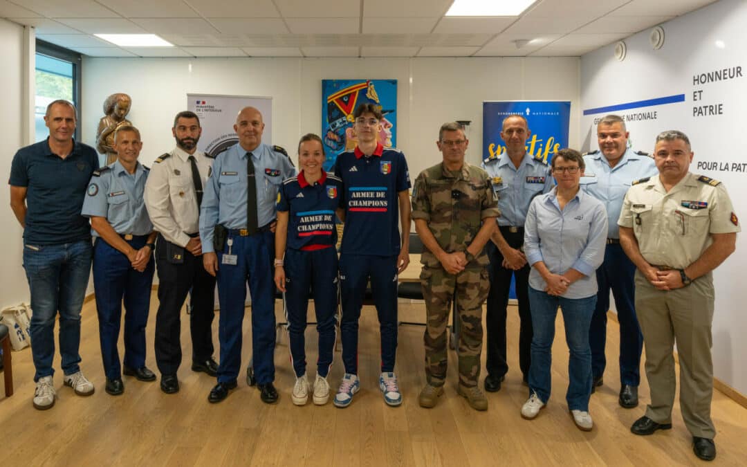 Deux sportifs de haut niveau rejoignent les rangs de la Gendarmerie nationale