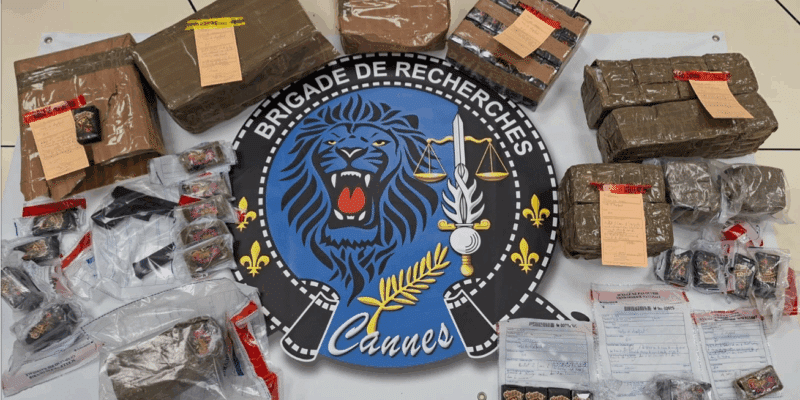 La BR de Cannes était chargée de l'enquête sur le réseau de livraison à domicile de résine de cannabis. (PH: Compagnie de gendarmerie départementale de Cannes)