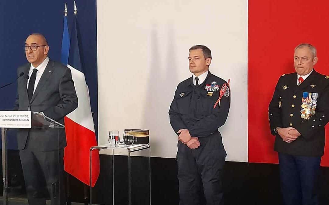 Cérémonie de prise de commandement du nouveau chef du GIGN à Satory