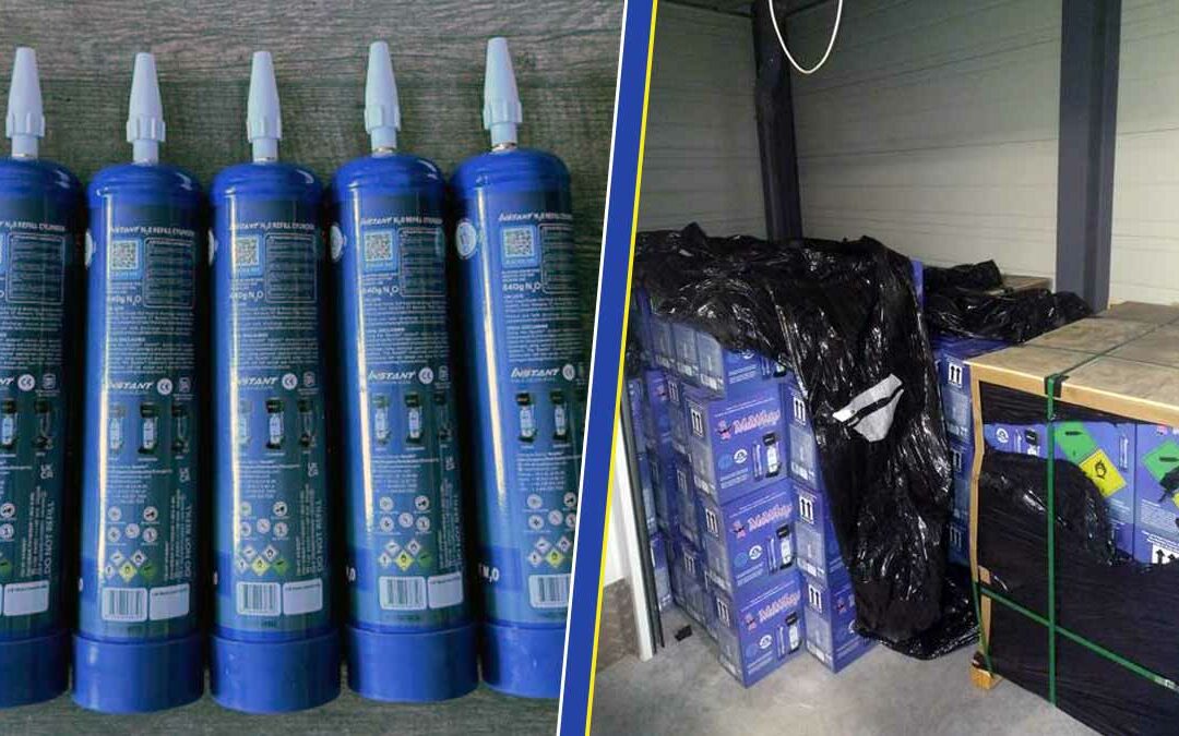 Saisie record de protoxyde d&rsquo;azote en Savoie, la Gendarmerie démantèle le trafic
