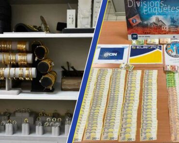 Lors des perquisitions, les enquêteurs ont saisi de nombreux articles de luxe, des bijoux, de l'argent et de l'or. (Photos: Gendarmerie & Police fédérale Belge - Assemblage: L'Essor)