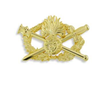 L'insigne du diplôme de qualification supérieure porté par les titulaires du DQS au sein de la Gendarmerie. (Photo: capture catalogue P.Boyé)