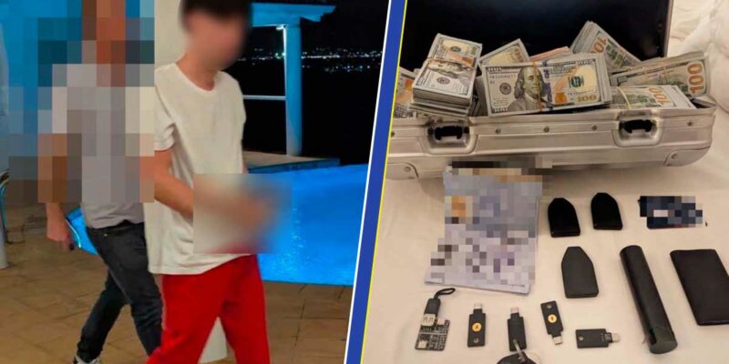 L'homme, recherché par les autorités américaines, est soupçonné d'avoir dérobé 46 millions de dollars au gouvernement des États-Unis, en cryptomonnaies. (Photos: FBI/GIGN/Gendarmerie)