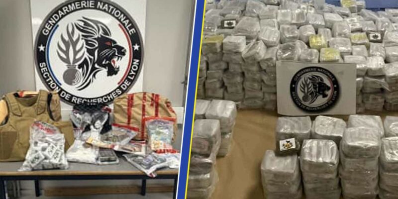 Une victoire de plus dans la lutte contre le narcotrafic, après le démantèlement d'un réseau de trafic de stupéfiants dans la Loire. (Photos: SR de Lyon / GGD42 - Assemblage: L'Essor)