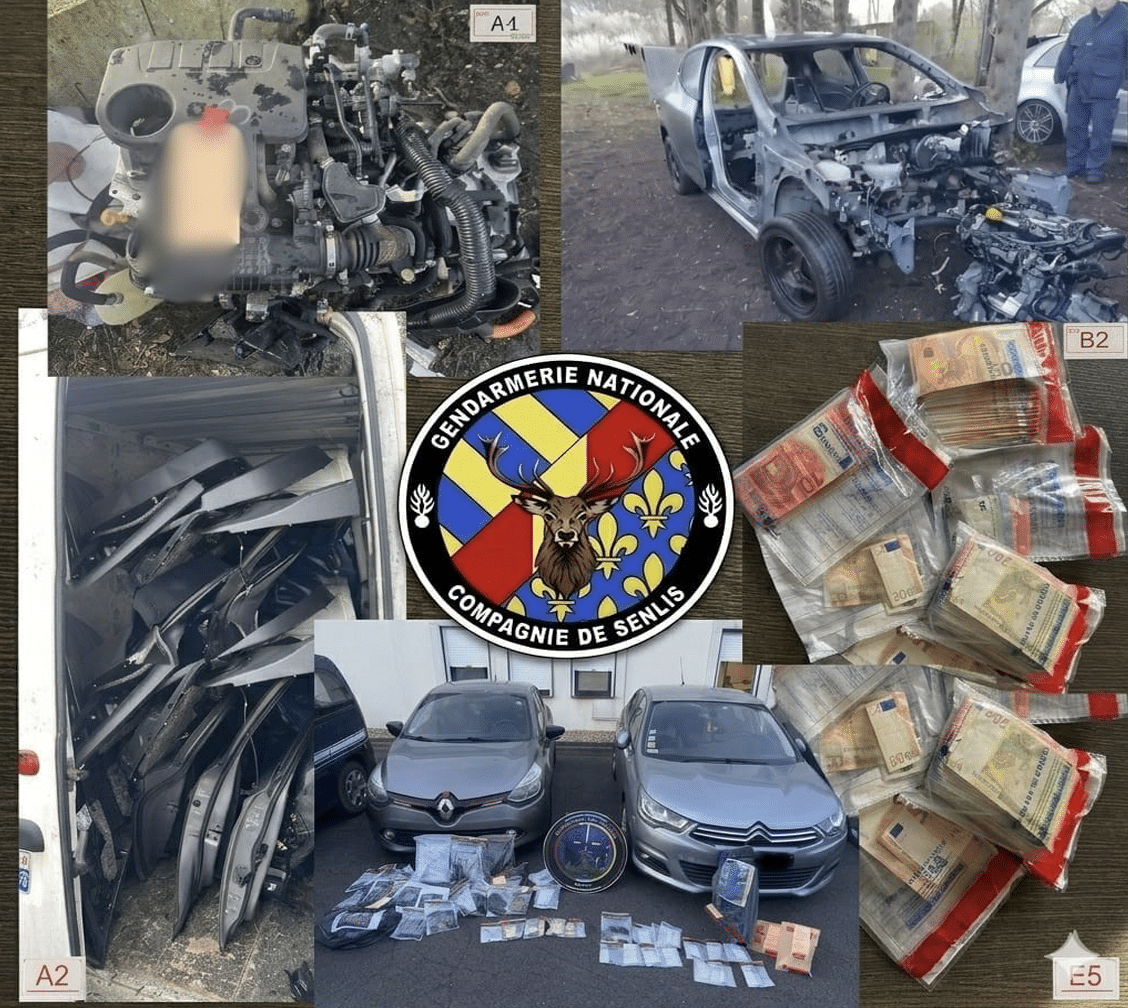 Vol de véhicules : les gendarmes de l&rsquo;Oise démantèlent un réseau