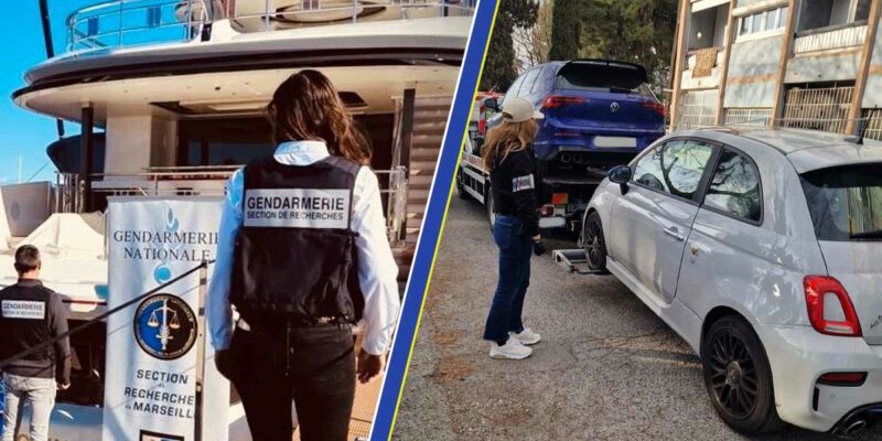 Du yacht à la cafetière, en passant par les véhicules de luxe et les grosses cylindrées, la saisie des avoirs criminels devient l'arme n°1 contre le crime organisé et les fraudeurs. (Photos d'illustration: Gendarmerie)