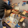 Saisie réalisée à Dijon, après le démantèlement du réseau "Doraemon", qui opérait en ligne sur le dark web. (Image: Gendarmerie)