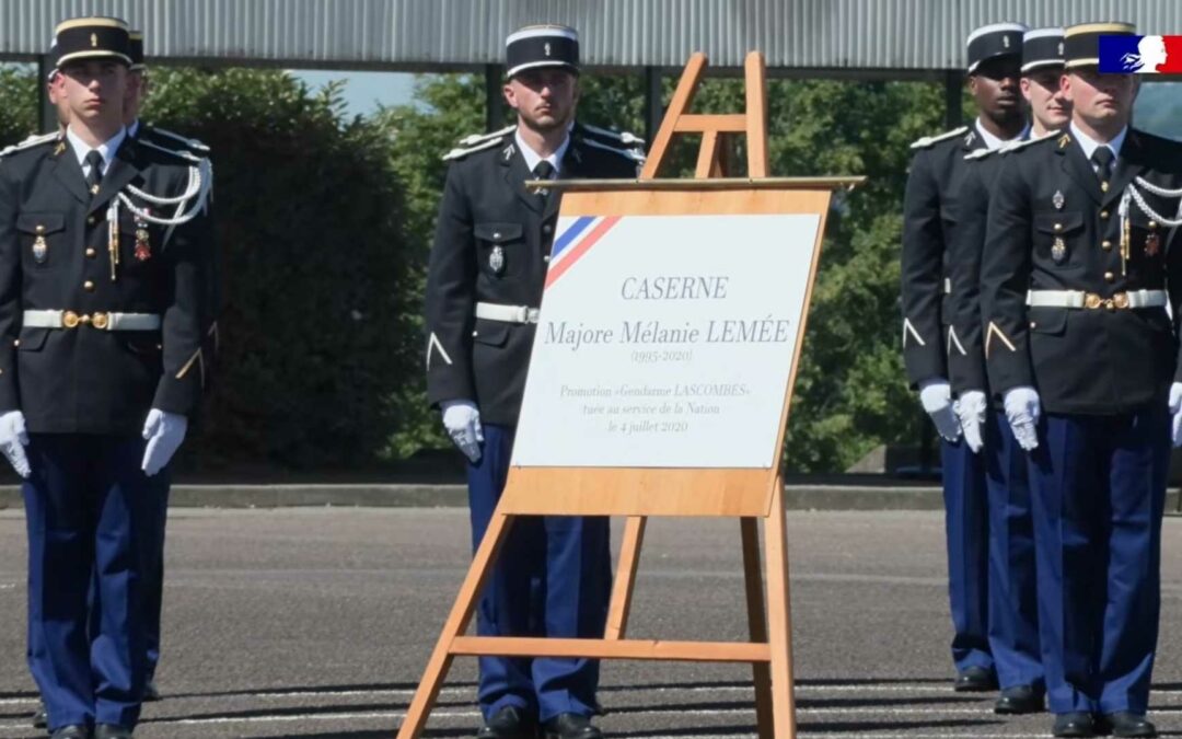 La caserne abritant l&rsquo;école de gendarmerie de Tulle rebaptisée au nom de la majore Mélanie Lemée