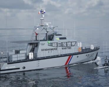 Les premiers exemplaires de ces nouvelles vedettes côtières de surveillance maritime (VCSM) de type "Mousquetaire" devraient rejoindre la flotte de la Gendarmerie maritime d'ici 2029. (Image d'illustration: Couach)