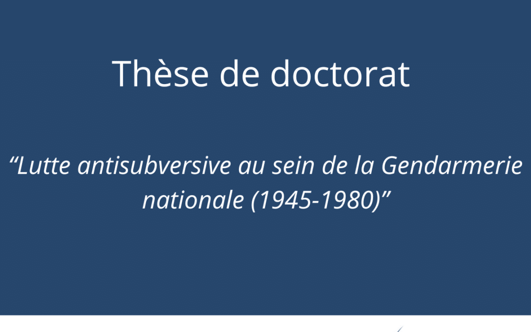 Gendarmerie et attentats : un doctorant lance un appel à témoignages